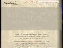 Tablet Screenshot of massimoscucinaitaliana.com